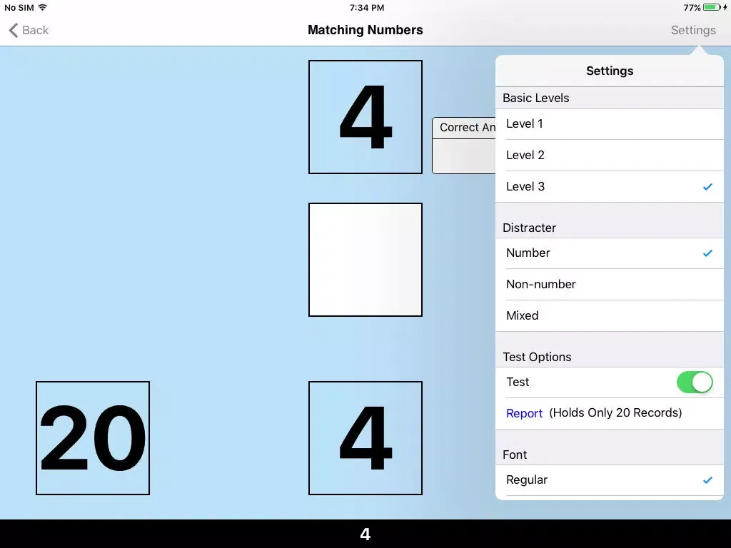 123 Matching Numbers iPad  Screenshots