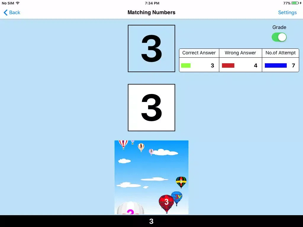 123 Matching Numbers iPad  Screenshots