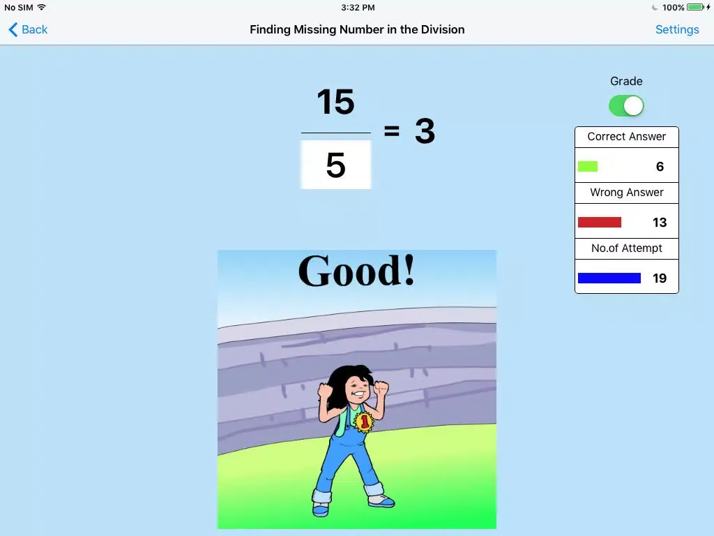 Finding Missing Number in the Division iPad  سکرین شاٹس