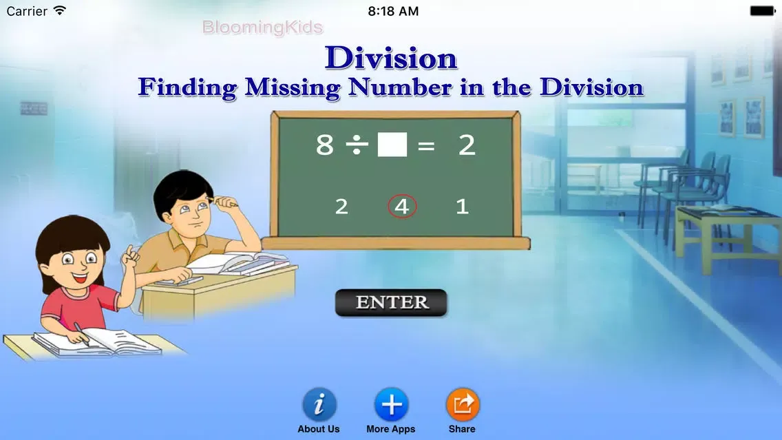 Finding Missing Number in the Division سکرین شاٹس