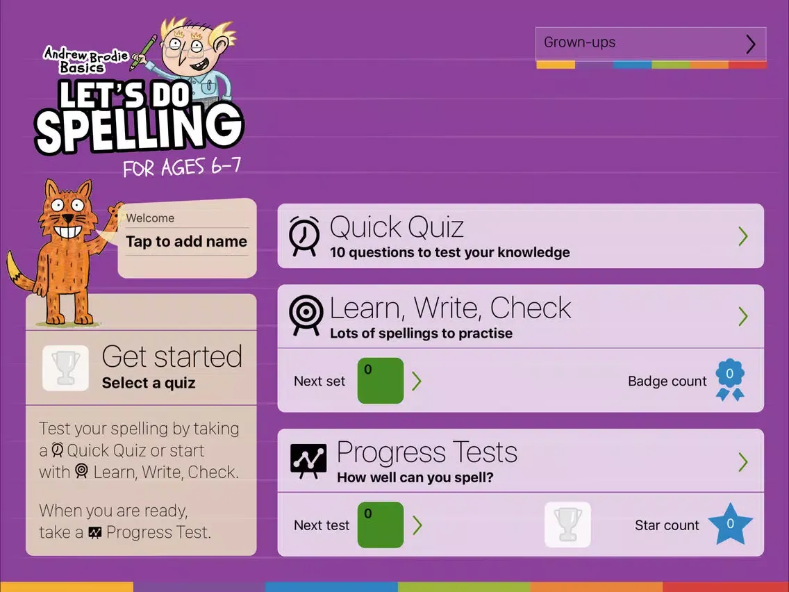Tangkapan skrin Spelling Ages 6-7 iPad 