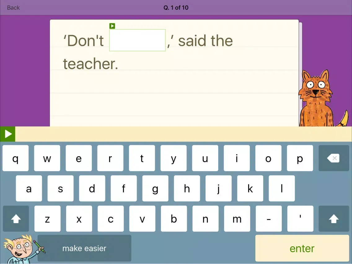 Tangkapan skrin Spelling Ages 6-7 iPad 