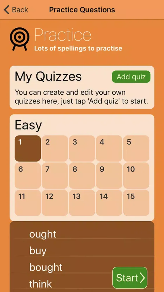 Zrzuty ekranu Spelling Ages 9-10