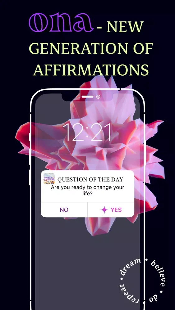 Capturas de tela do Affirmations & Widget by Ona