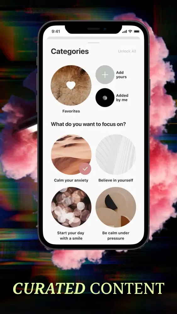 Capturas de tela do Affirmations & Widget by Ona