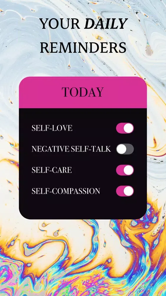 Capturas de tela do Affirmations & Widget by Ona