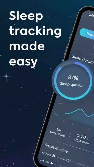 The sleep tracker, sleep cycle 스크린샷