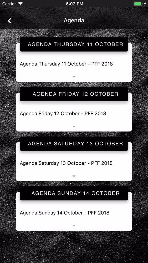 PFF 2018 스크린샷