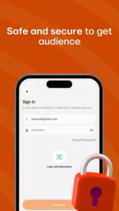 Ảnh chụp màn hình của Famous - Marketing Made Easy