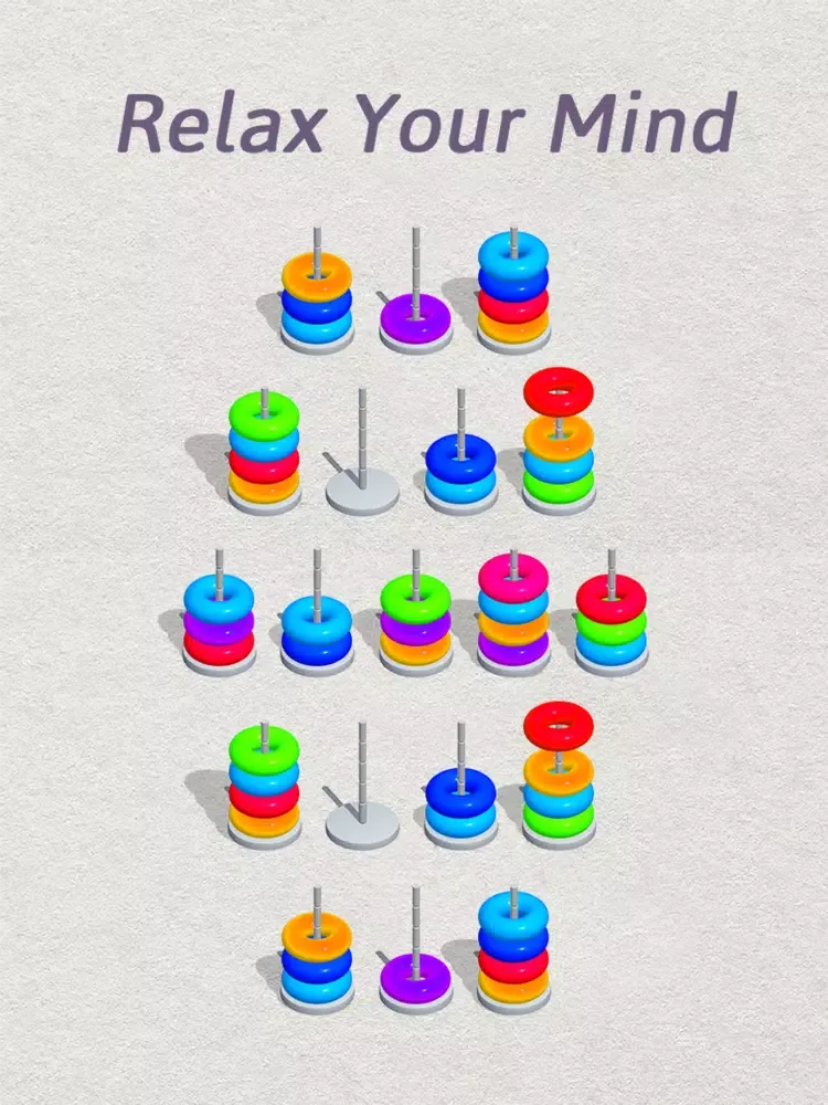 Hoop Sort Puzzle iPad  Screenshots