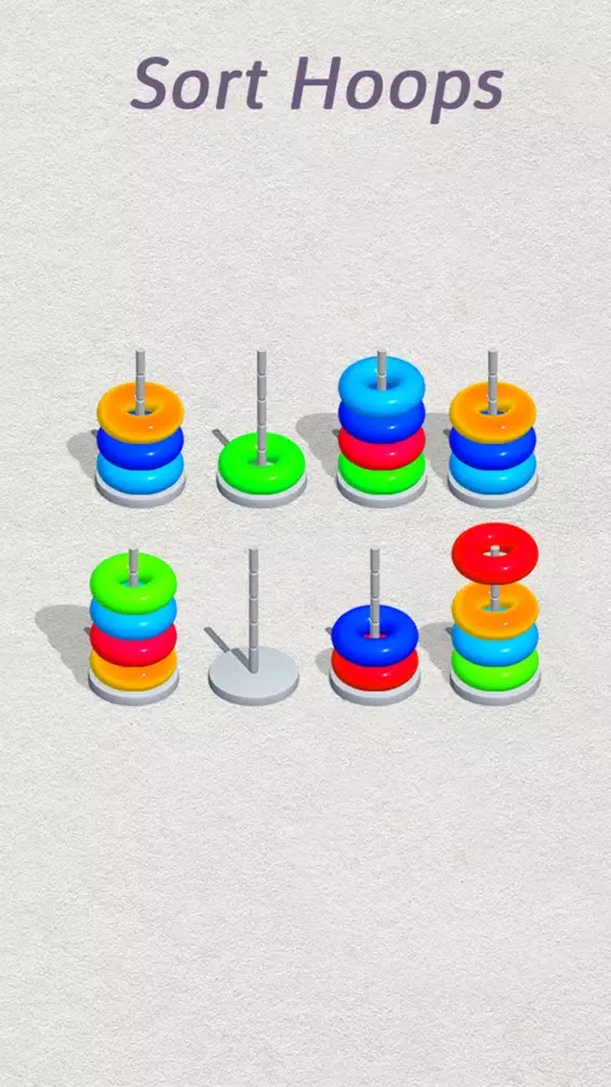 Hoop Sort Puzzle Screenshots