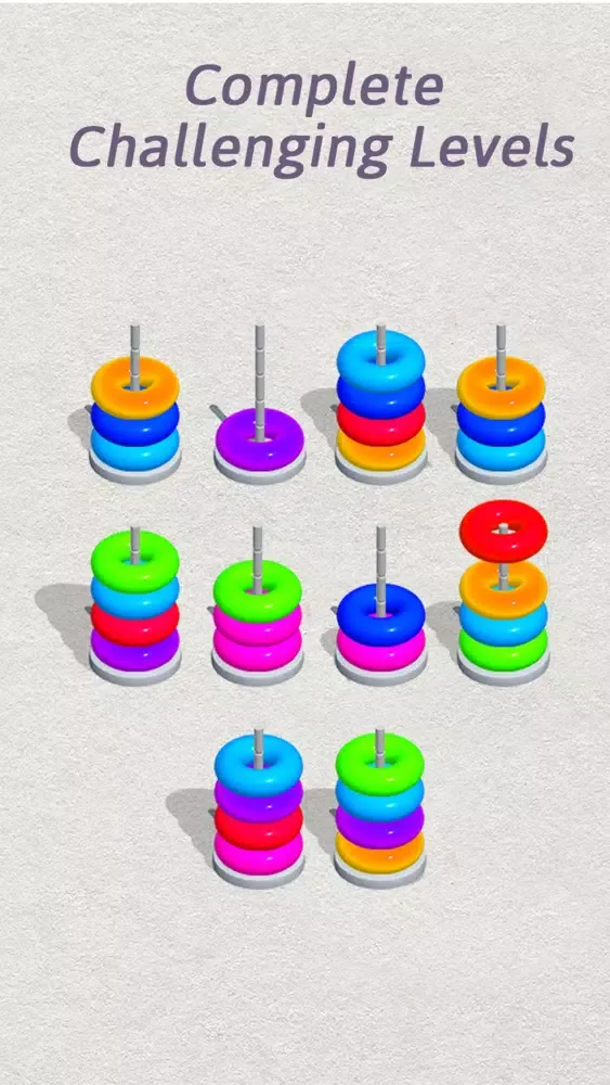 Hoop Sort Puzzle Screenshots