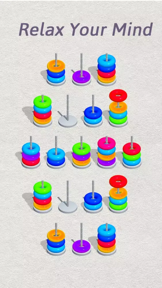 Hoop Sort Puzzle Screenshots