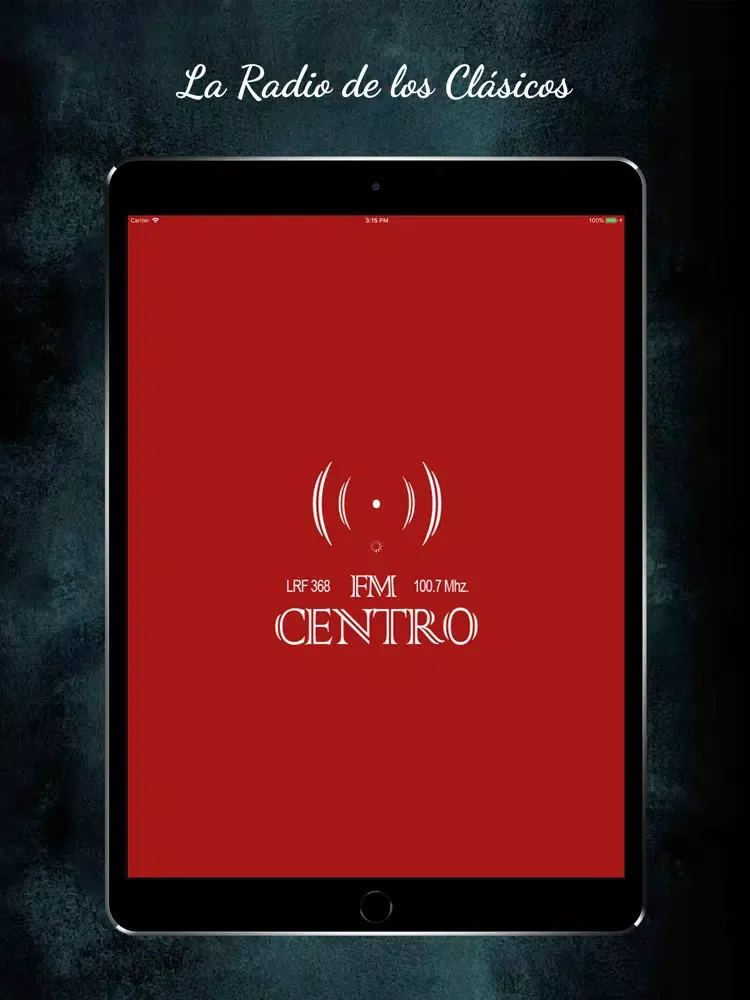 Ảnh chụp màn hình của FM Centro iPad 