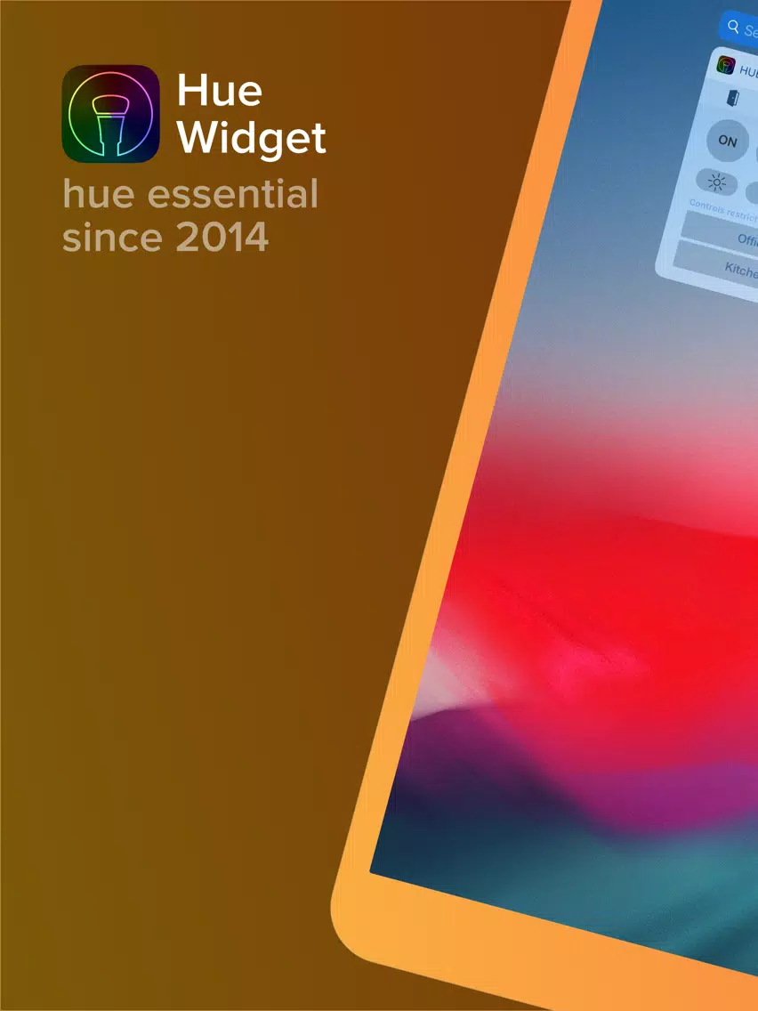 تصاویر Hue Widget iPad 