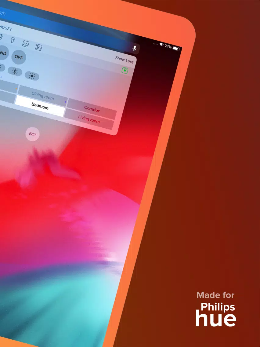 تصاویر Hue Widget iPad 