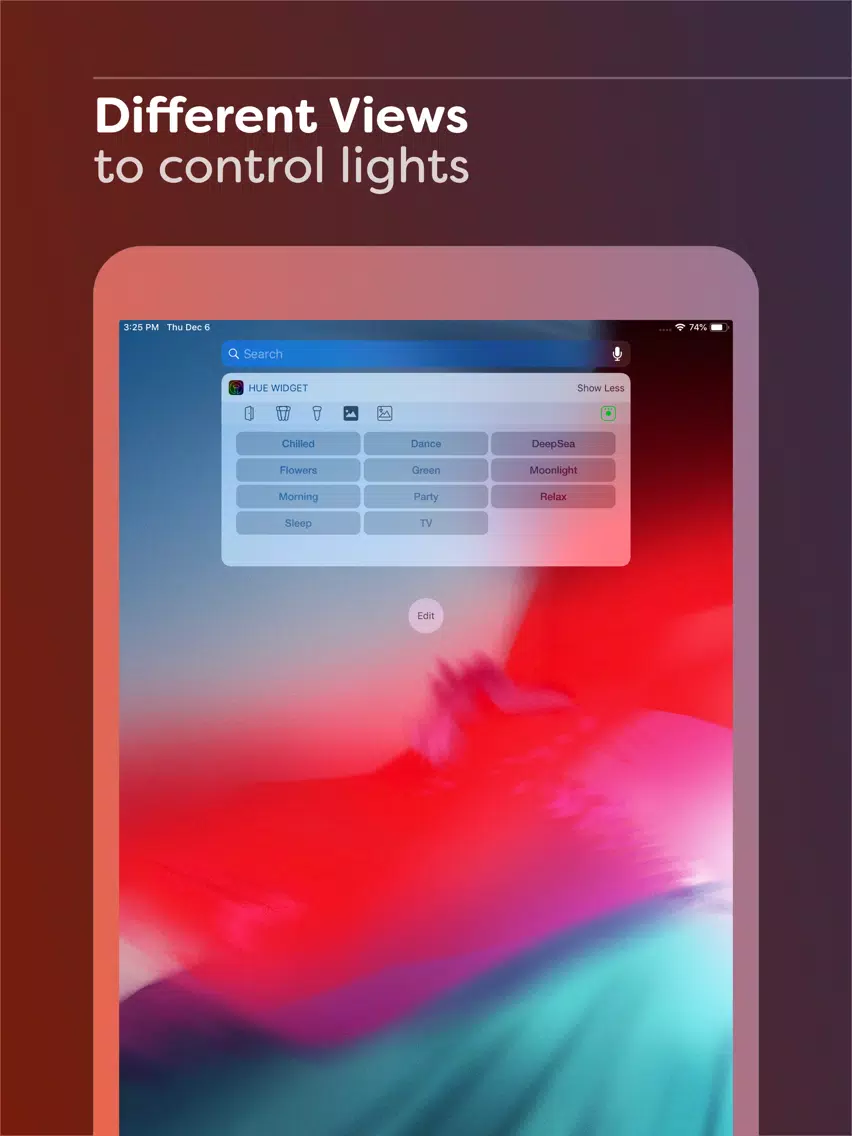 تصاویر Hue Widget iPad 