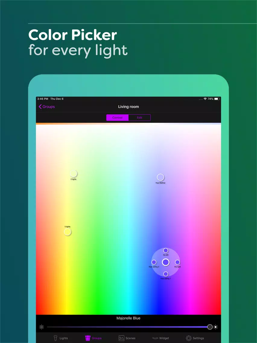 تصاویر Hue Widget iPad 