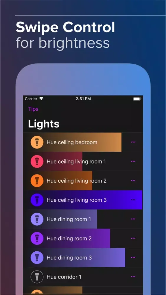 Hue Widget سکرین شاٹس