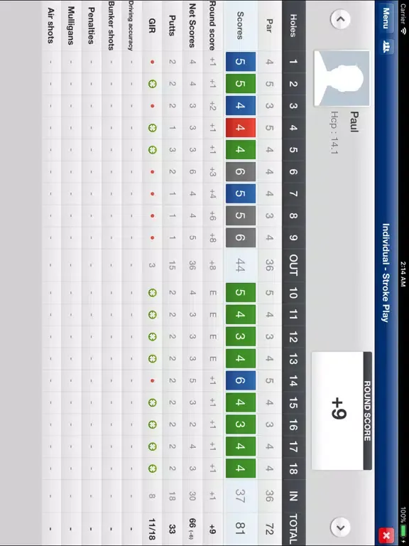 Mobitee Golf GPS and score iPad  スクリーンショット