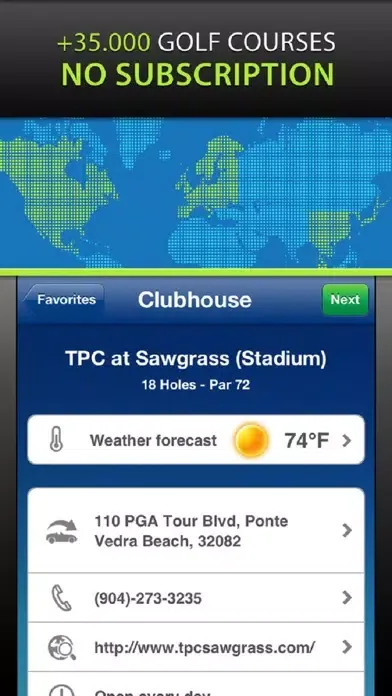 Mobitee Golf GPS and score スクリーンショット