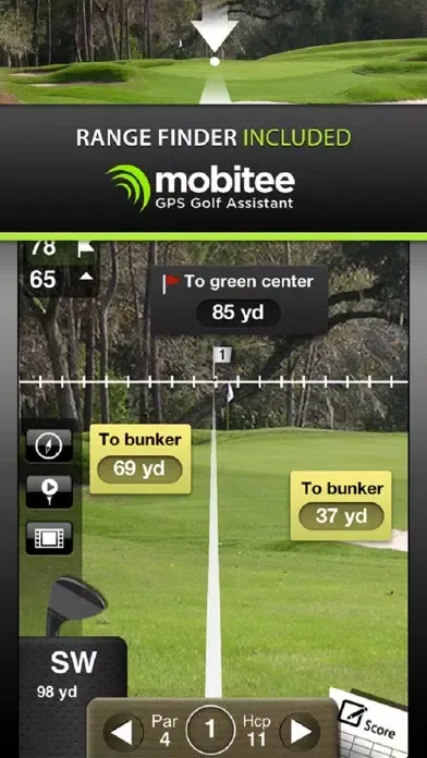 Mobitee Golf GPS and score スクリーンショット