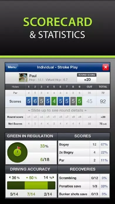 Mobitee Golf GPS and score スクリーンショット