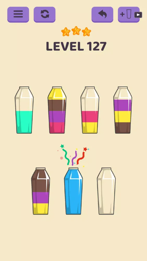 Cups - Water Sort Puzzle 스크린샷
