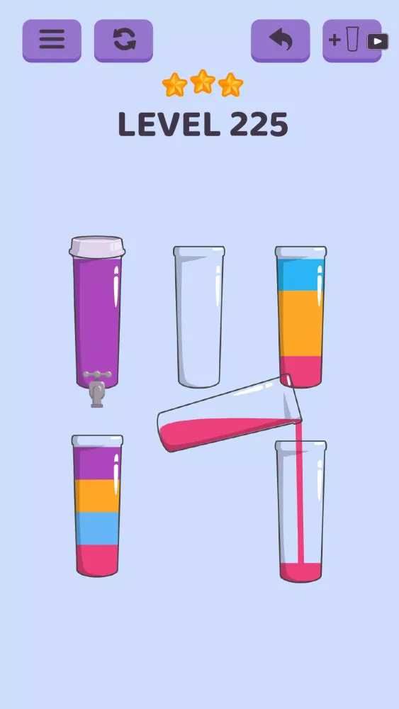 Cups - Water Sort Puzzle 스크린샷