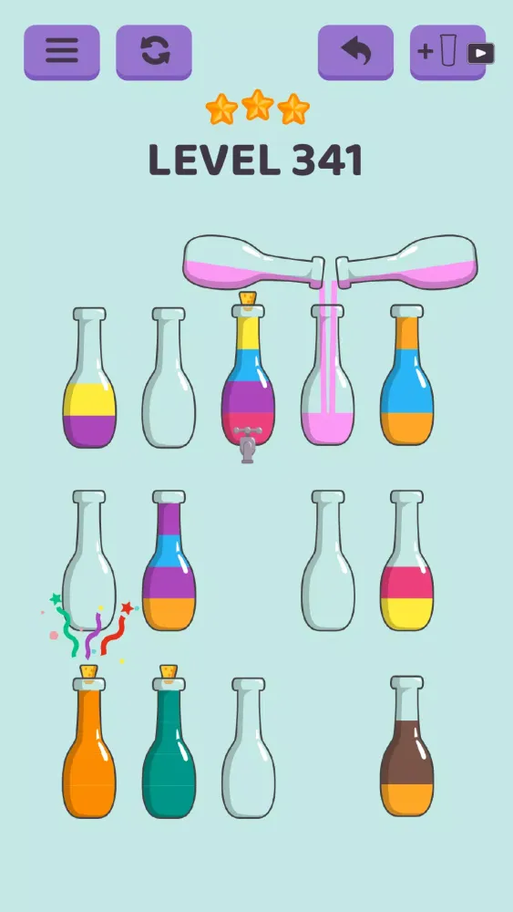 Cups - Water Sort Puzzle 스크린샷