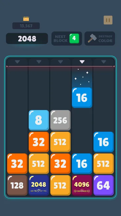 Ảnh chụp màn hình của Drop & Merge Numbers