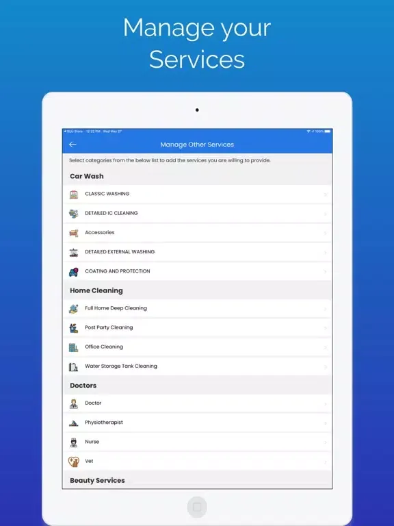 BLŪ Provider iPad  سکرین شاٹس