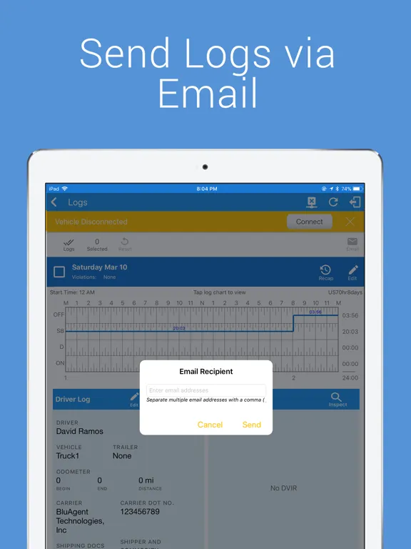 Zrzuty ekranu BluAgent Electronic Logbook iPad 