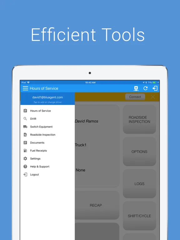 Zrzuty ekranu BluAgent Electronic Logbook iPad 