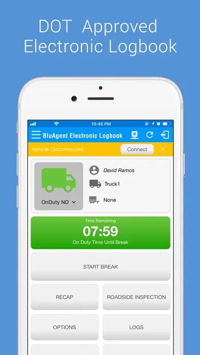 Zrzuty ekranu BluAgent Electronic Logbook
