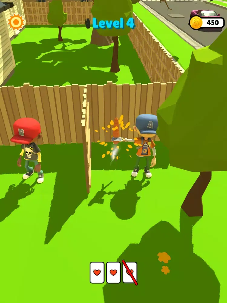 Tangkapan skrin Card Throw 3D iPad 