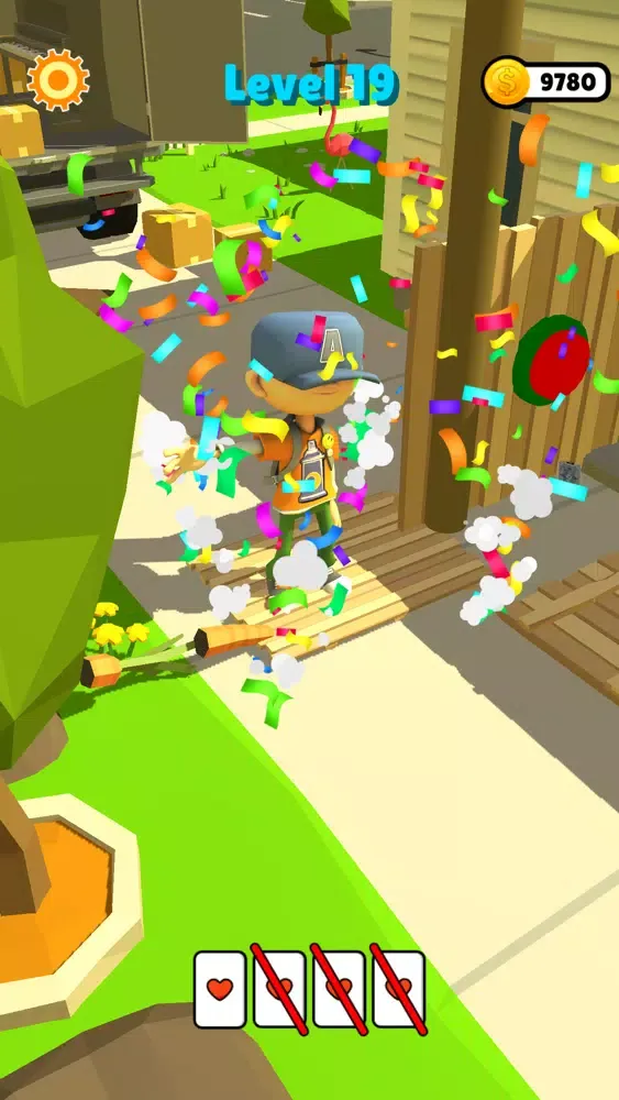 Tangkapan skrin Card Throw 3D