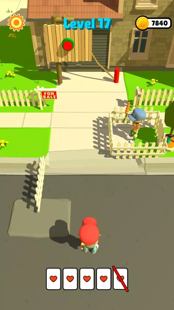 Tangkapan skrin Card Throw 3D