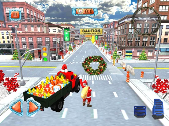 ภาพหน้าจอของ Christmas Santa City Driving iPad 