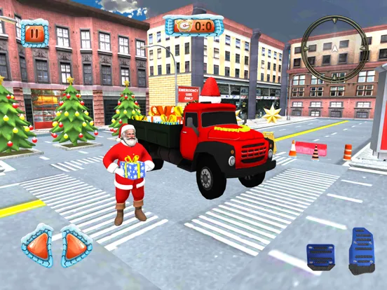 ภาพหน้าจอของ Christmas Santa City Driving iPad 