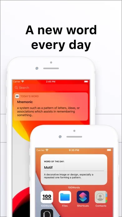 Tangkapan layar Word of the Day - 100 Words!