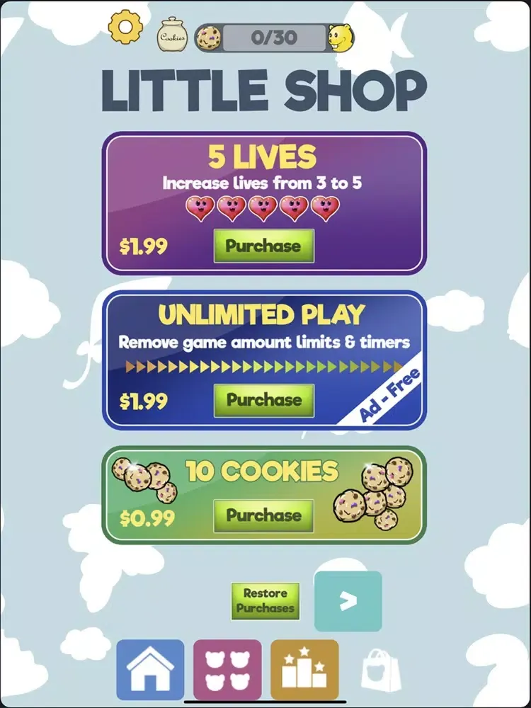 Ảnh chụp màn hình của Insane Lemmings Maths Drop iPad 