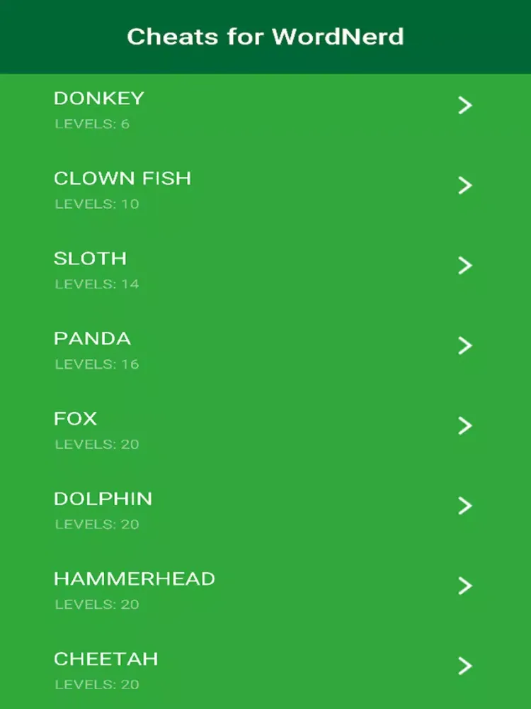 Screenshot di Cheats for WordNerd - All Answers & Hints iPad 