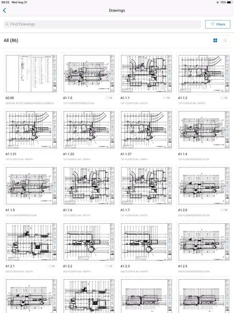 تصاویر Bluebeam Drawings iPad 