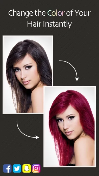 Tangkapan skrin Hair Color Booth