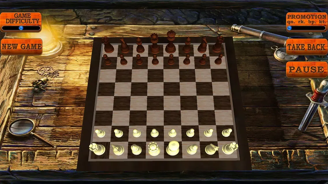 3D Chess Black and White Screenshots