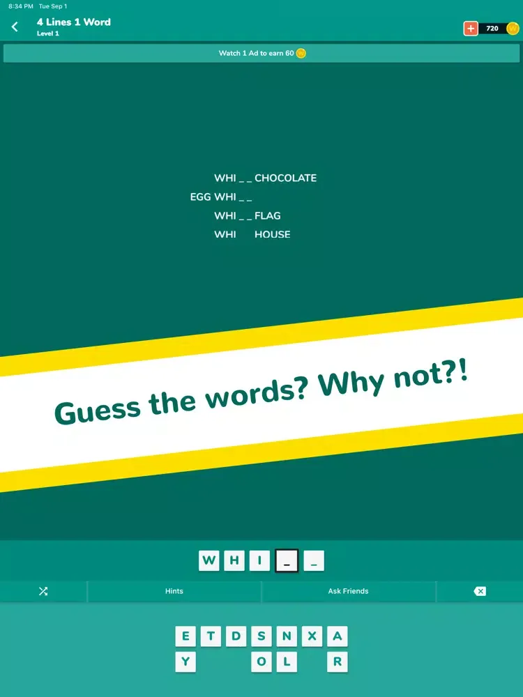 Zrzuty ekranu Just Word Games iPad 