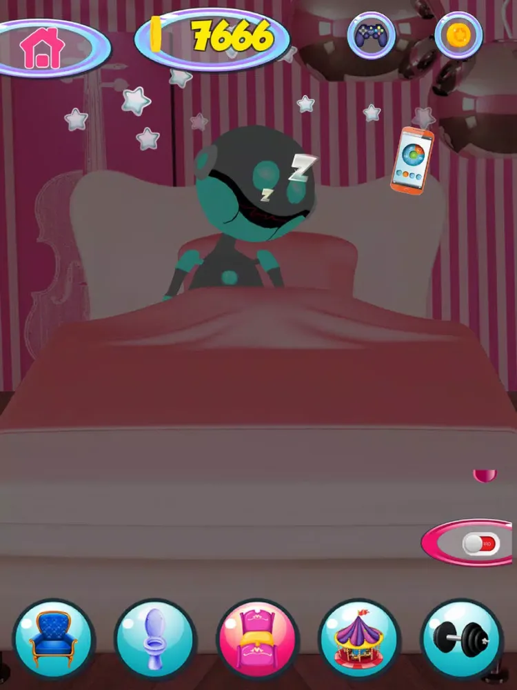 ภาพหน้าจอของ Talking Robot Game iPad 