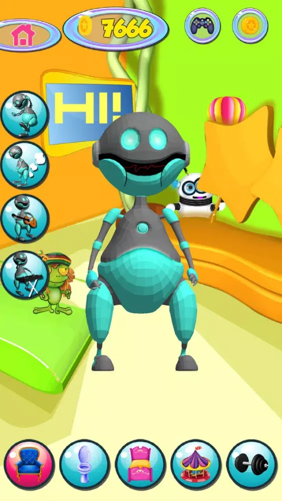 ภาพหน้าจอของ Talking Robot Game