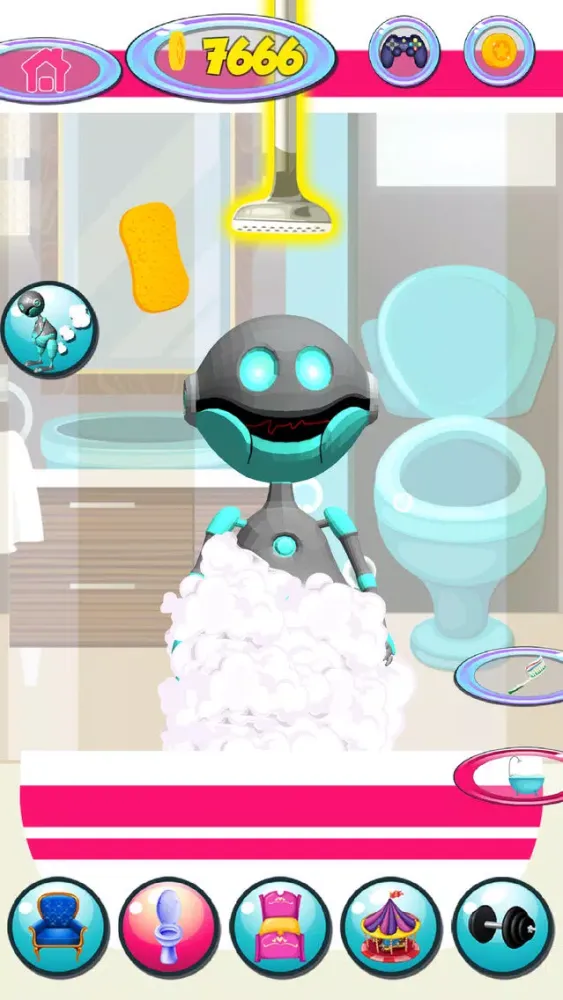 ภาพหน้าจอของ Talking Robot Game